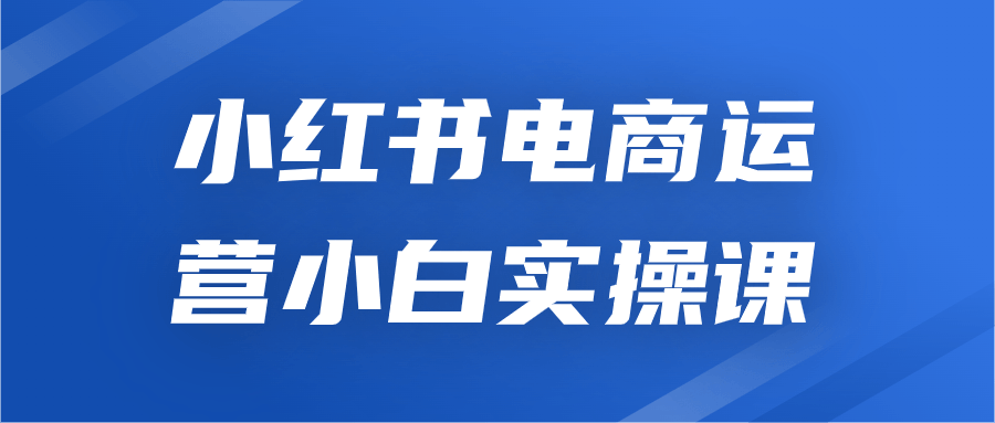 小红书电商运营小白实操课-趣奇资源网-第3张图片 小红书电商运营小白实操课-趣奇资源网-第3张图片